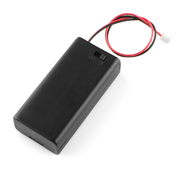 Battery Holder 2xAA with Cover and Switch - JST Connector [PRT-09925] - (AD15768)