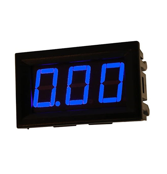V27D 0.56'' 3 Wires LED Mini Digital Voltmeter DC 0V To 99.9V Blue - (AD10654)