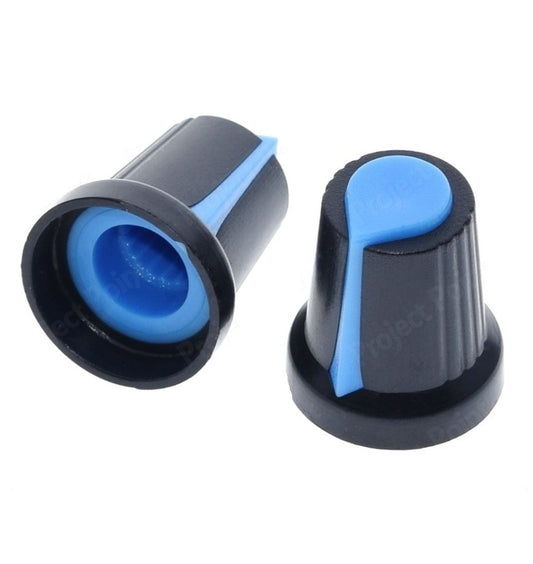 Blue Plastic Knob with Pointer - (AD10743)