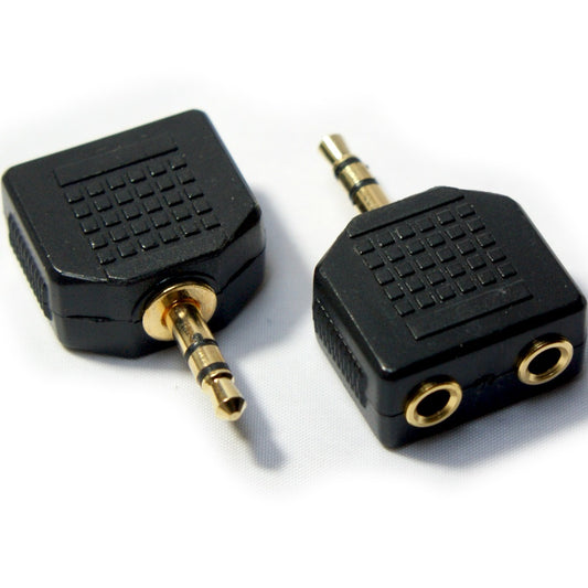 P-251 3.5mm Stereo Male to Dual 3.5mm Stereo Female Adapter - (AD11096)