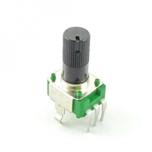 B500K Potenciometro Lineal 500KΩ Perilla Plastica PCB - (AD11285)