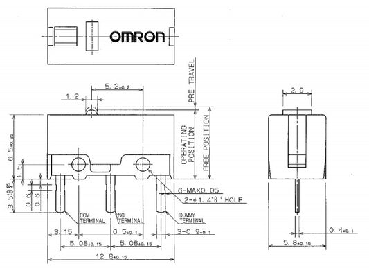 D2FC-F-7N Micro Switch OMRON - (AD12330)