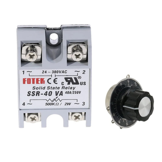 Fotek SSR-40 VA Solid State Relay with External Potentiometer (24 - 380VAC) - (AD12771)
