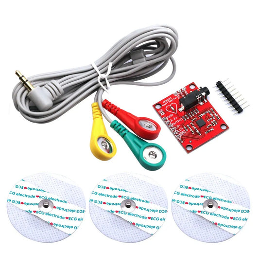 AD8232 ECG Heart Rate Monitor Kit - (AD13323)