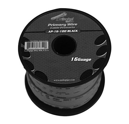 AP-16-500B Cable Automotriz 16 AWG Negro [METRO] - (AD13736)