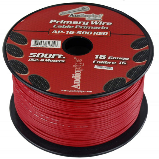 AP-16-500R Cable Automotriz 16 AWG Rojo [ROLLO 153 METROS] - (AD44404)