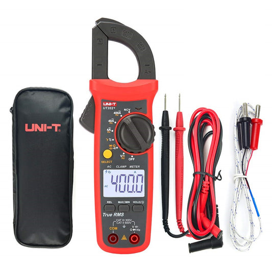 UT-202+ Uni-T Multimetro Gancho 600VAC Auto-Rango - (AD15329)