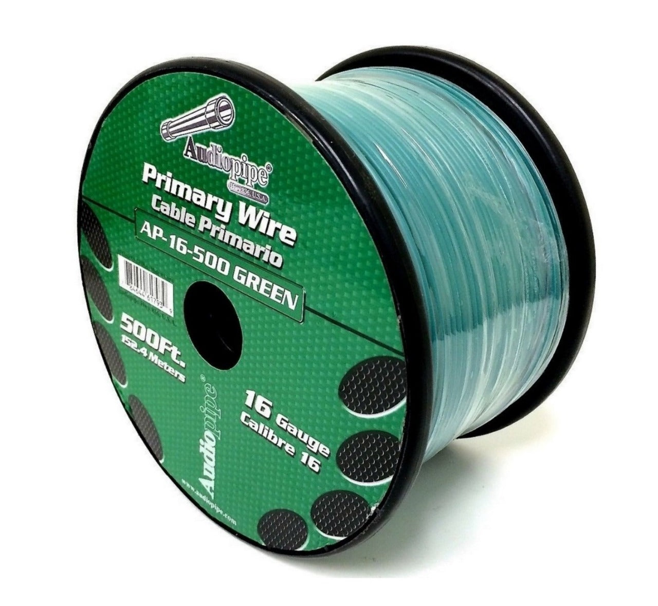 AP-16-500G Cable Automotriz 16 AWG Verde [ROLLO 153 METROS] - (AD44386)