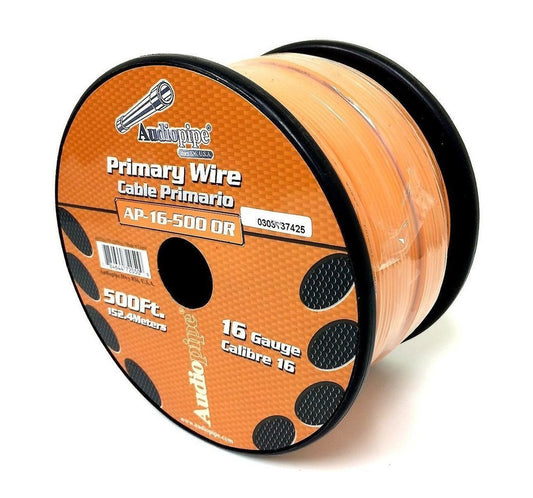 AP-16-500O Cable Automotriz 16 AWG Naranja [METRO] - (AD17449)