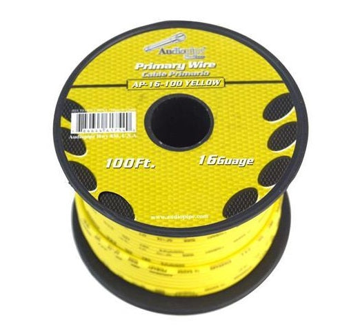 AP-16-100Y Cable Automotriz 16 AWG Amarillo [METRO] - (AD19361)