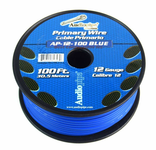 AP-12-100 Blu Cable Automotriz 12 AWG Azul [METRO] - (AD22874)