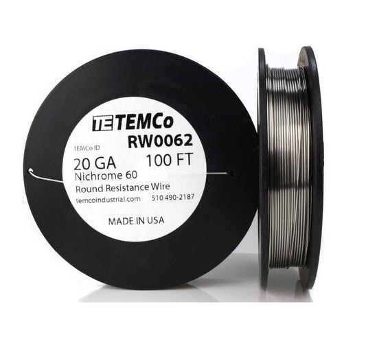 TEMCo RW0062 Nichrome 60 - 20 Gauge Wire [METRO] - (AD26356)