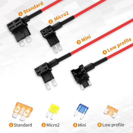 12V Car Fuse Holder Kit (9 PCS) - (AD28842)