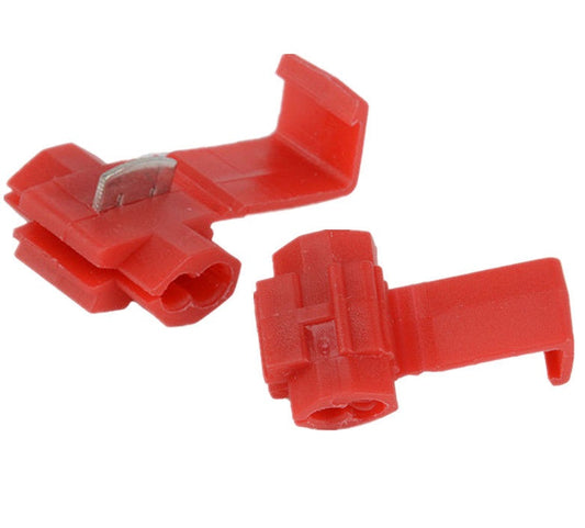 Fast Quick Splice Lock Connector Crimp Red AWG 16-22 [10 PCS] - (AD28880)