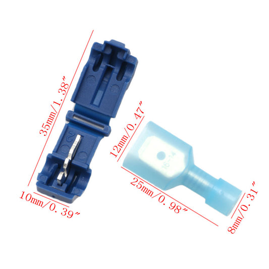 14-16 AWG Quick Splice Crimp Terminal [BLUE] - (AD28951)
