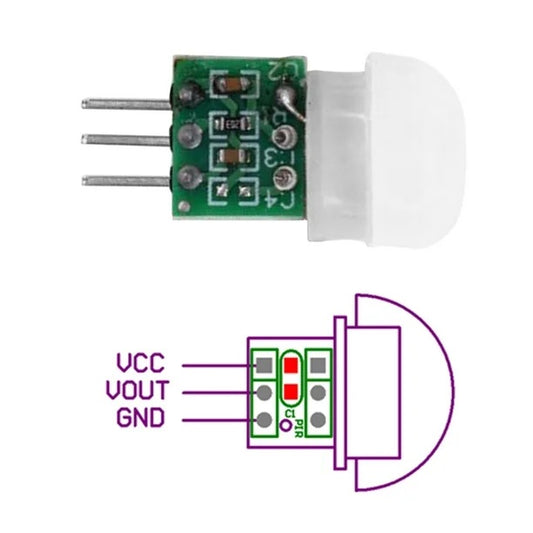AM312 Mini Pyroelectric PIR Human Sensor Module - (AD29156)