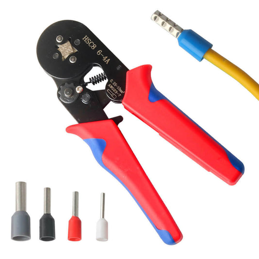 HSC8 [6-4] Crimping Tool Wire End Cord Pliers 0.25 - 10mm² - (AD30165)