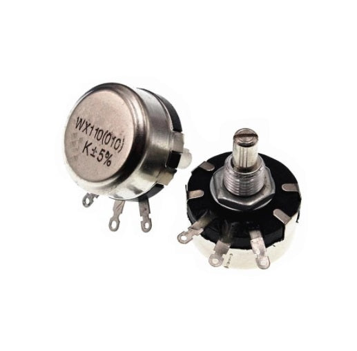 WX110-010 - 10KΩ 1W 6mm Round Shaft Linear Taper Rotary Potentiometer - (AD73543)