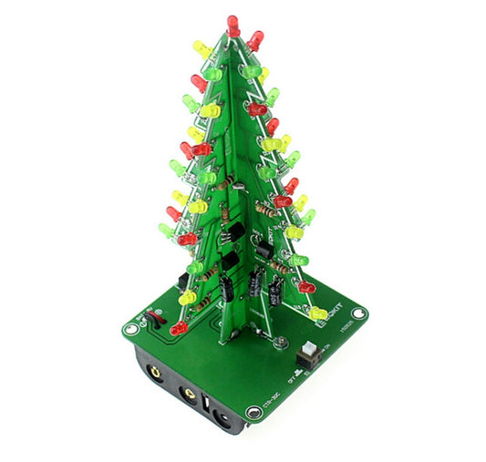 Christmas Tree DIY Kit With RGB Flashing LEDs - (AD30416)