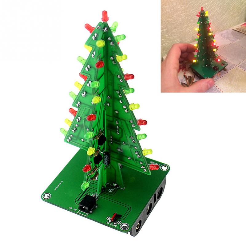 Christmas Tree DIY Kit With RGB Flashing LEDs - (AD30416)