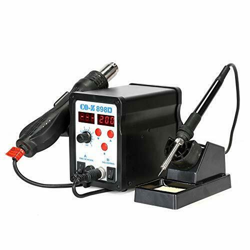 898D 2 in 1 Soldering Iron & Rework Station - (AD30503)