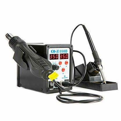 898D 2 in 1 Soldering Iron & Rework Station - (AD30503)