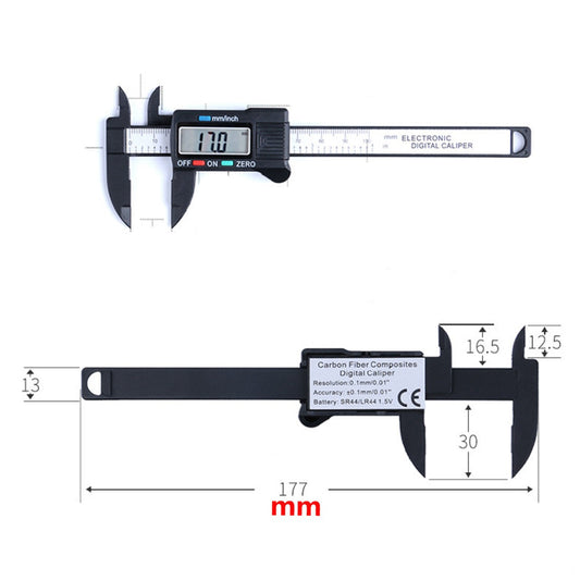 6'' Digital Caliper Carbon Fiber - (AD31432)