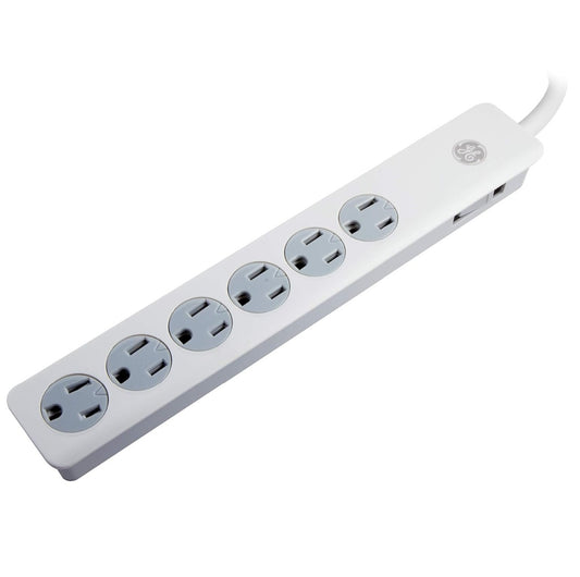 33656 GE 6-Outlets Power Strip 120VAC @ 15A, 1800W - (AD31493)