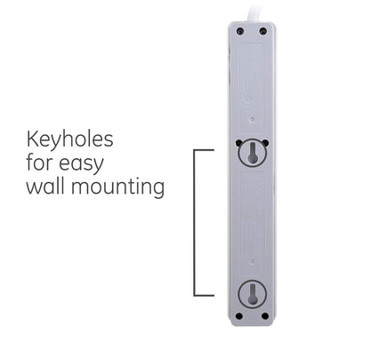 33656 GE 6-Outlets Power Strip 120VAC @ 15A, 1800W - (AD31493)
