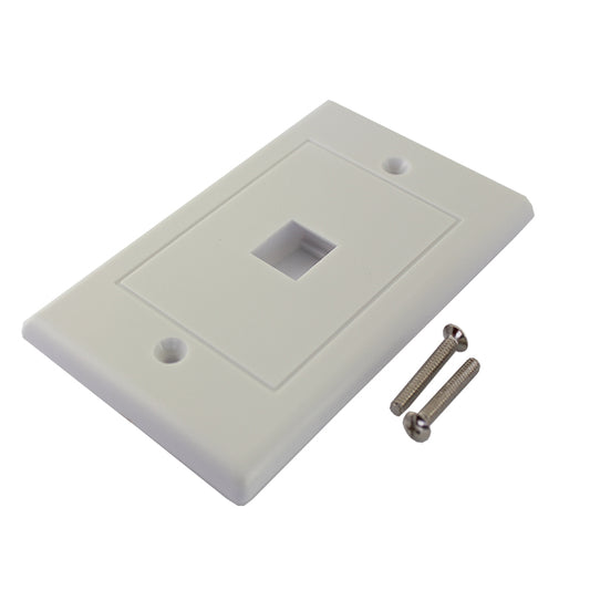 23-N015 Single Modular RJ-45 Plate - (AD31652)