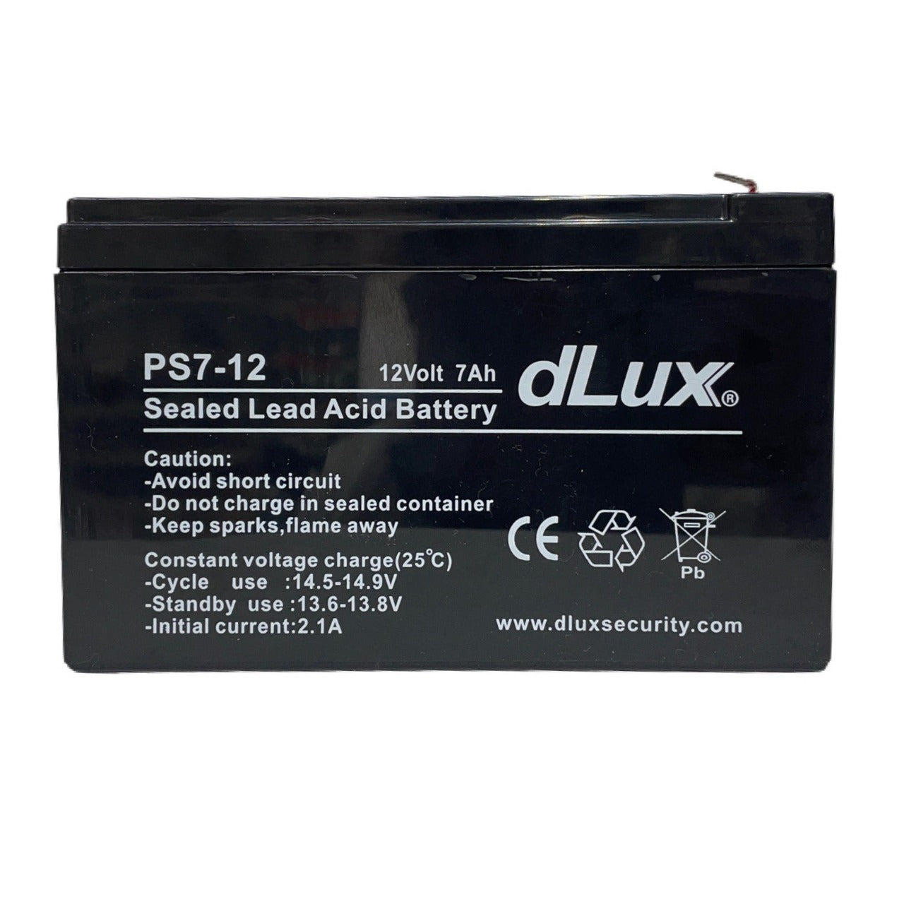 PS7-12 dLux 12V @ 7Ah Rechargeable Battery - (AD32232)