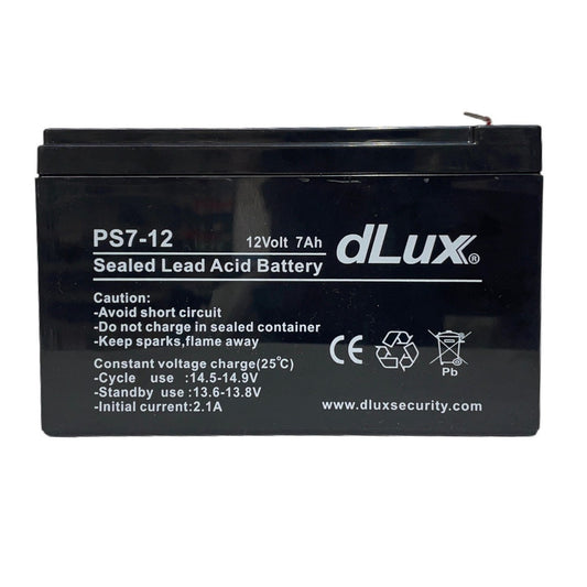 PS7-12 dLux 12V @ 7Ah Rechargeable Battery - (AD32232)