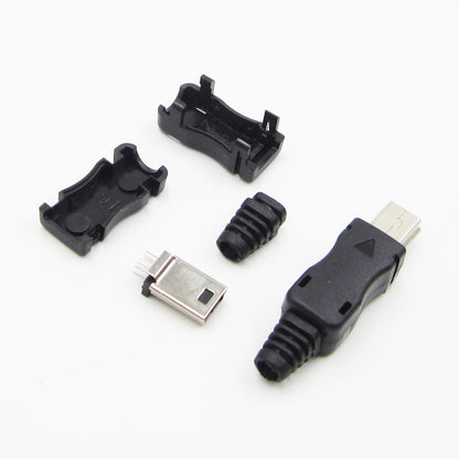 DIY Mini USB 10 Pin Male Plug Socket Connector with Plastic Cover - (AD32558)
