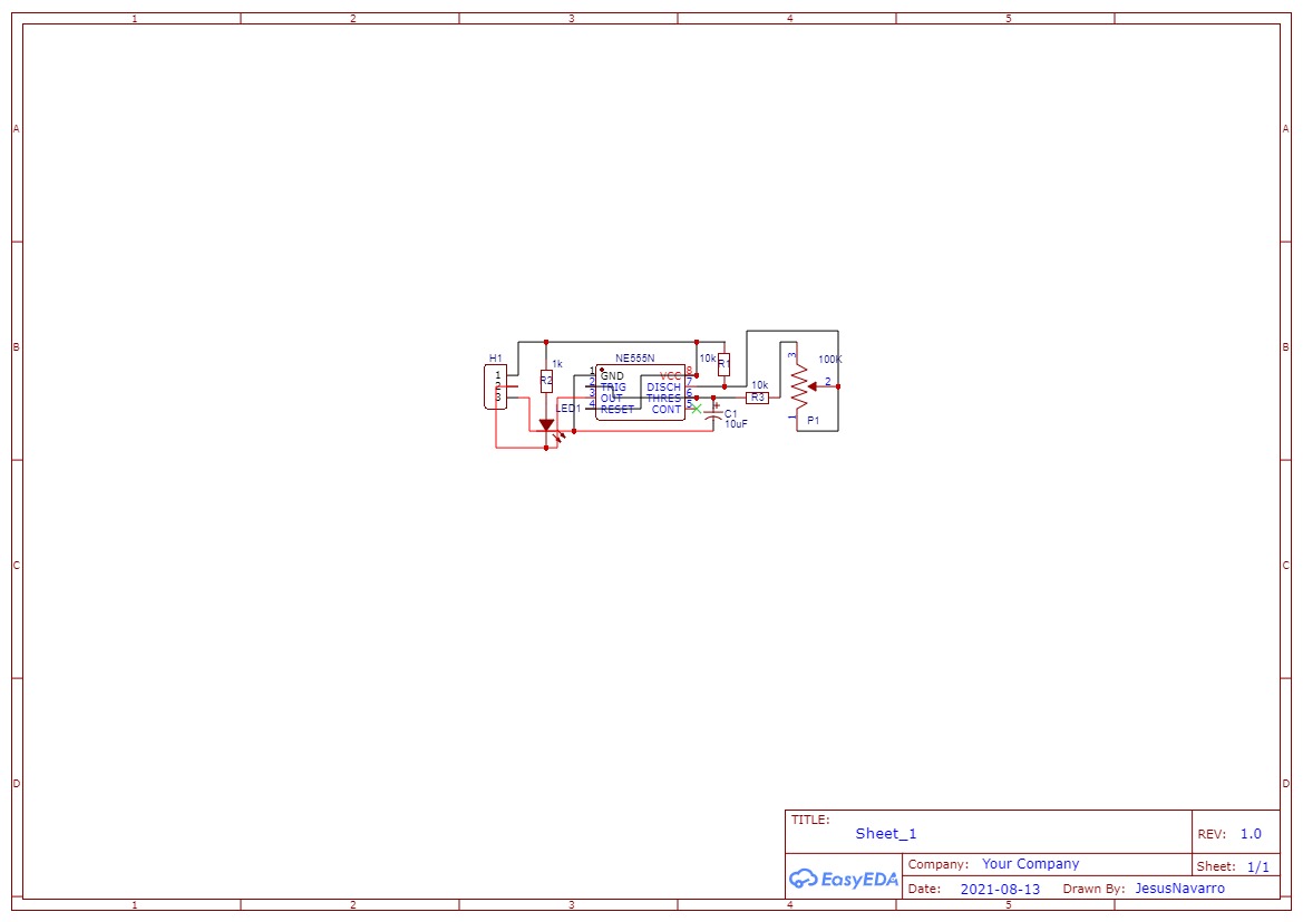 uJPM NE555 Adjustable Frequency Pulse Generator Breakout Board - (AD32670)