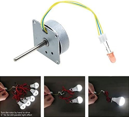 3-Phase Mini Brushless Generator 3-24VAC with LED - (AD32774)