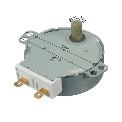 TYJ50-8A7 AC 100V-240V 50Hz CW/CCW Microwave Synchronous Motor 4 RPM - (AD32786)