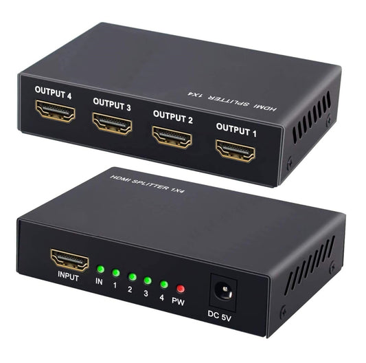 M-273 Miyako HDMI Splitter Hub (1 In - 4 Out) - (AD32988)