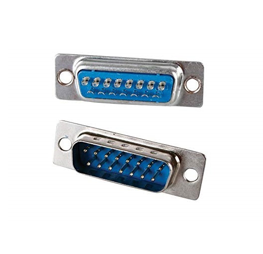 DB15 MALE 2 Row 15 Pin Wire Solder Type Connector - (AD35665)