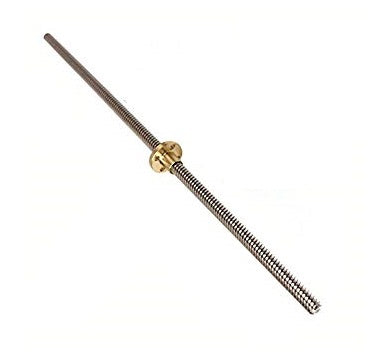 T8 x 500mm Lead Screw With Brass Nut - (D41009)