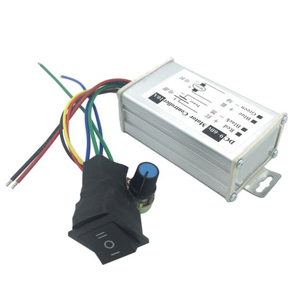 10A DC Motor Adjuster Speed Control PWM 9V-60V With Forward & Reverse - (AD36280)