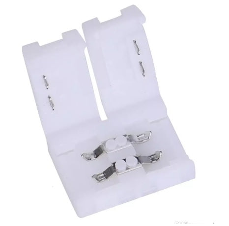 2 Pin 10mm Clip-on Coupler Connector For LED Strip Light - (AD36384)