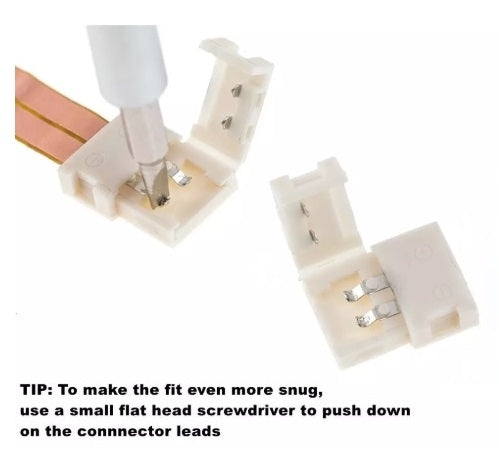 4 Pin 10mm Clip-on Coupler Connector For LED Strip Light - (AD36388)