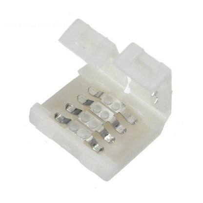 4 Pin 10mm Clip-on Coupler Connector For LED Strip Light - (AD36388)