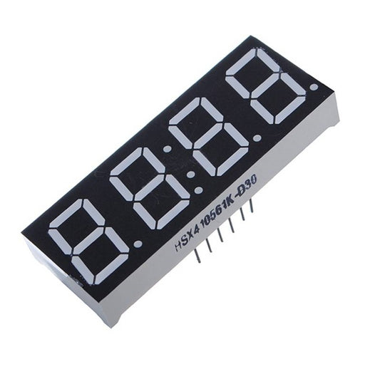 Display LED Rojo 7 Segmentos 4 Digitos Anodo Comun 0.56" - (AD36408)