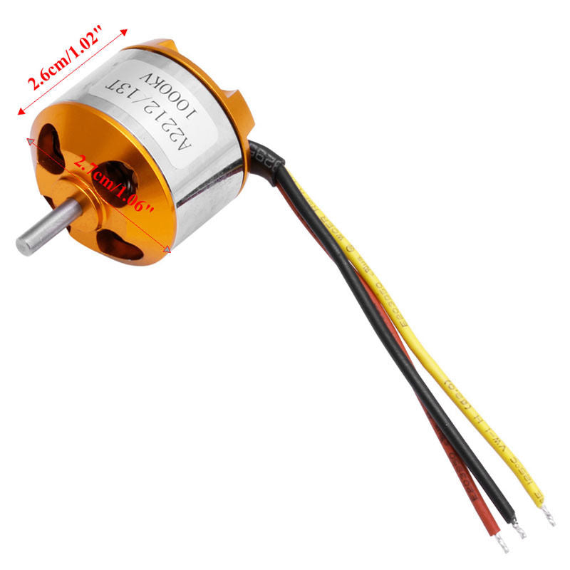 A2212/13T 1000KV Brushless Motor for RC Airplane Quadcopter - (AD36830)