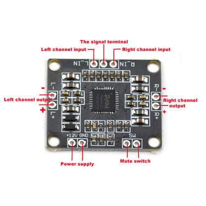 PAM8610 30W Dual Channel Stereo Class D Amplifier - (AD37332)