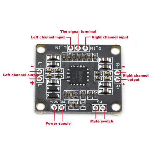 PAM8610 30W Dual Channel Stereo Class D Amplifier - (AD37332)