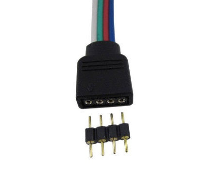 4 Pin Male Plug Connector For RGB LED Strip Light - (AD37367)
