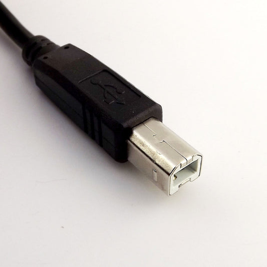 A Female Socket Panel Mount To USB B Male Plug Extension Cable (3 Ft.) - (AD37808)