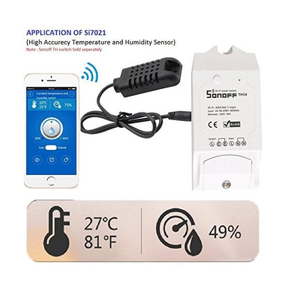 Sonoff Si7021 Temperature &amp; Relative Humidity Sensor - (AD37833)